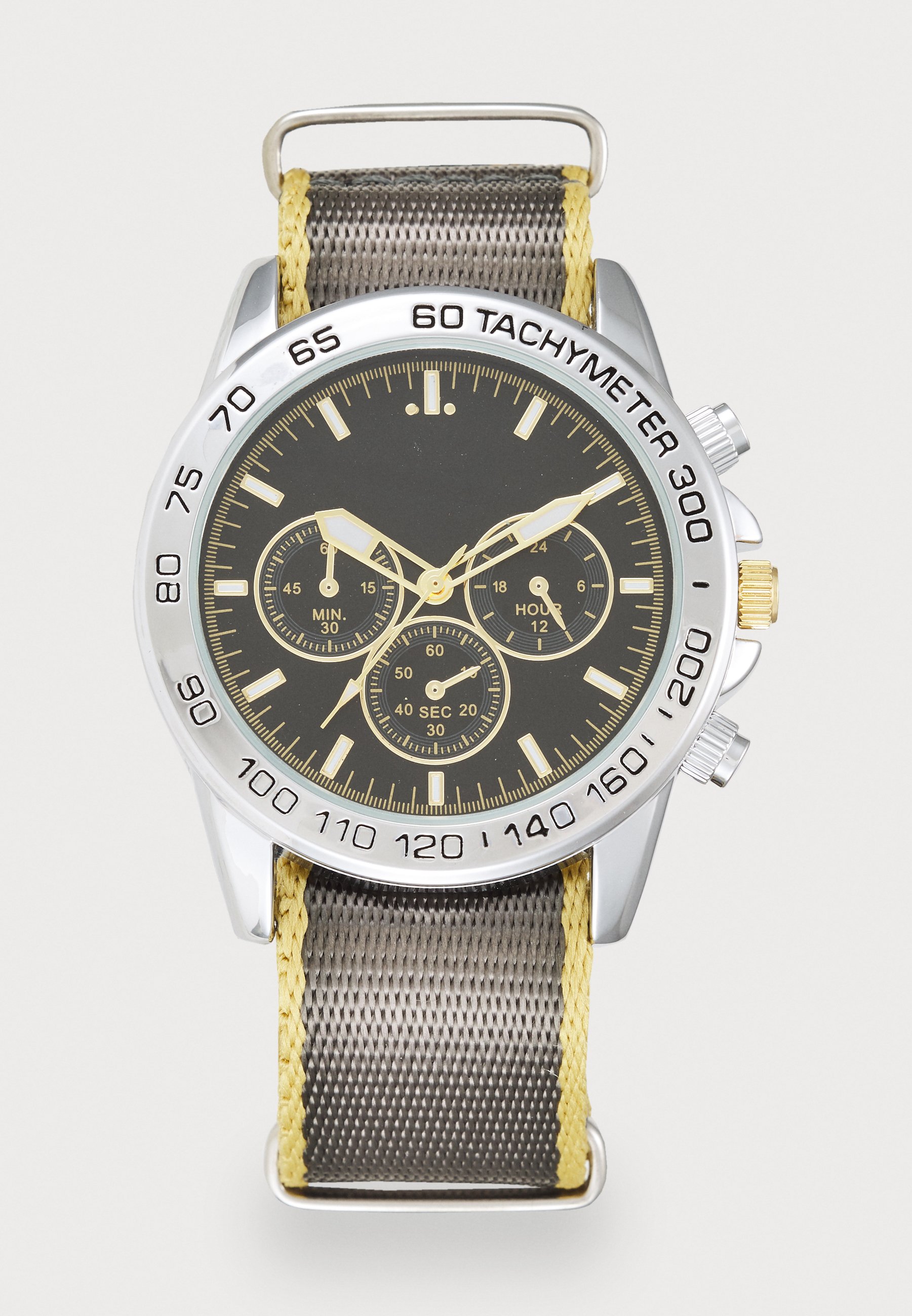 Taport® Orologio quadrato in pelle nera al quarzo per appassionati di pesca E1