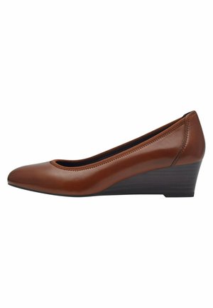 Tamaris Pumps med kilklack - muscat leather