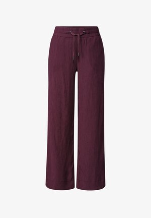 Street One, MID WAIST WIDE LEG HOSE IM LOOSE FIT - Pantalon classique - rustic rouge