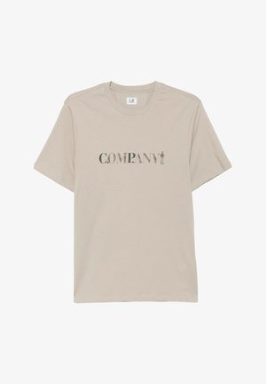 C.P. Company, T-shirt con stampa - mottled beige