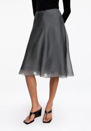 ARKET, ARKET SILK ORGANZA SKIRT - Jupe trapèze - grey