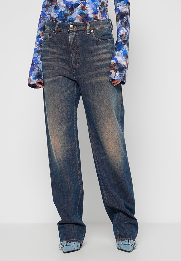 WOOD WOOD Straight leg jeans donkerblauw WOOD WOOD Straight leg jeans donkerblauw