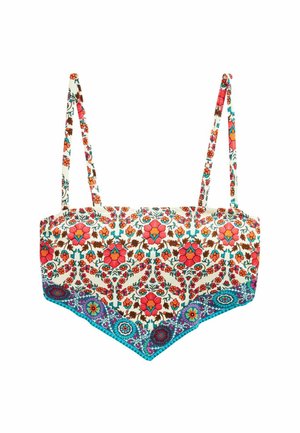 Top de bikini - pink orange paisley