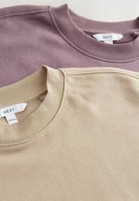 SUPERSOFT ESSENTIALS CREW NECK SEAM DETAIL 2 PACK - Bluză de molton - neutral blush