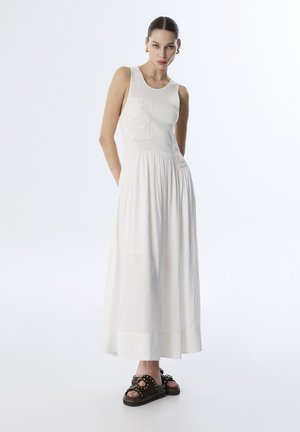 TWIST CROCHET APPLIQUÉ  - Maxi-jurk - ecru
