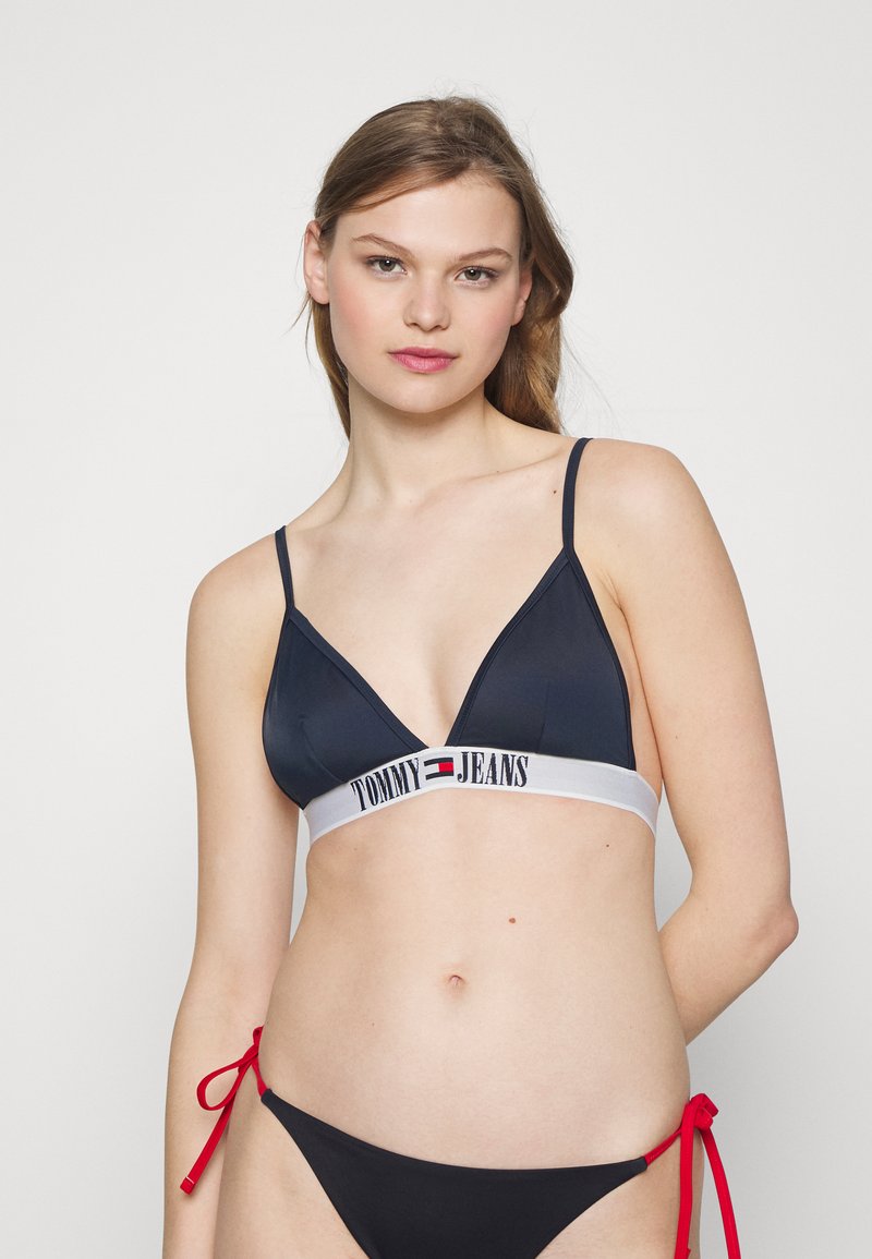 Tommy Jeans TRIANGLE - Haut de bikini - twilight navy