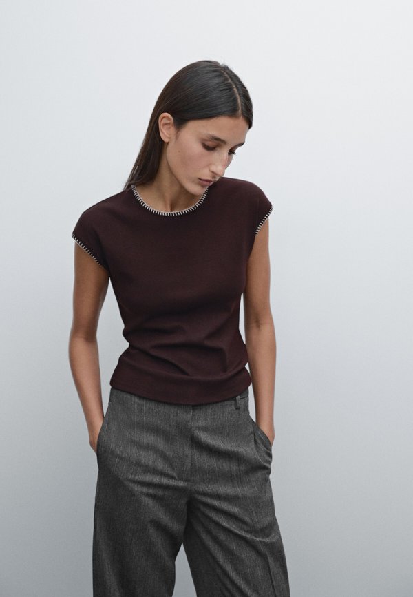 WITH CONTRASTING DETAIL - Top