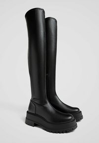 Stradivarius Stiefel Flache Sohle Knee Boots Stradivarius Boots
