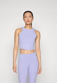 Nike Performance - ONE FITTED CROP TANK - Topp - lilac ice/black Väikepilt 1