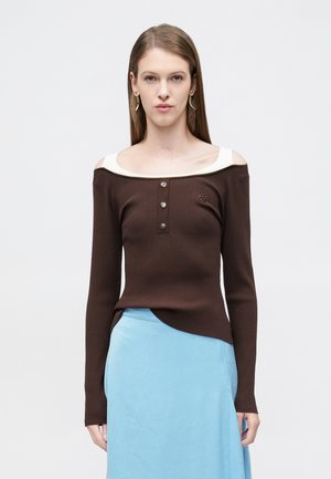 CLARY - Bluză cu mânecă lungă - hot fudge