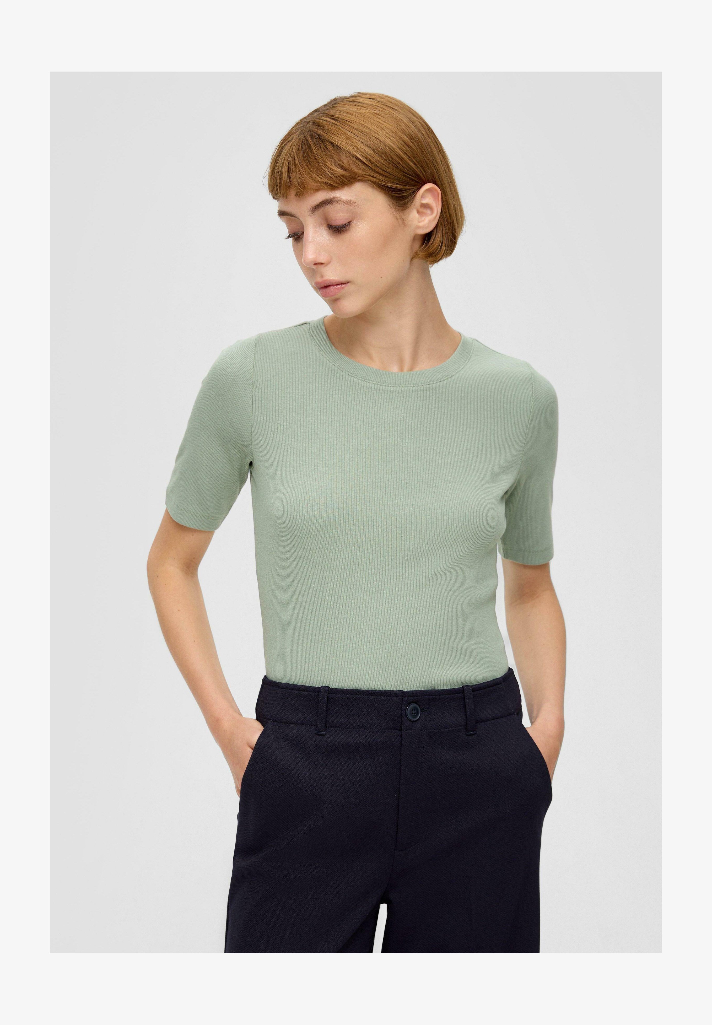 S.Oliver T-Shirt Donna 2154134, Maglietta Basic, Cotone, Girocollo, Casual