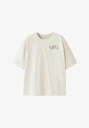 Name it, T-shirt imprimé - antique white
