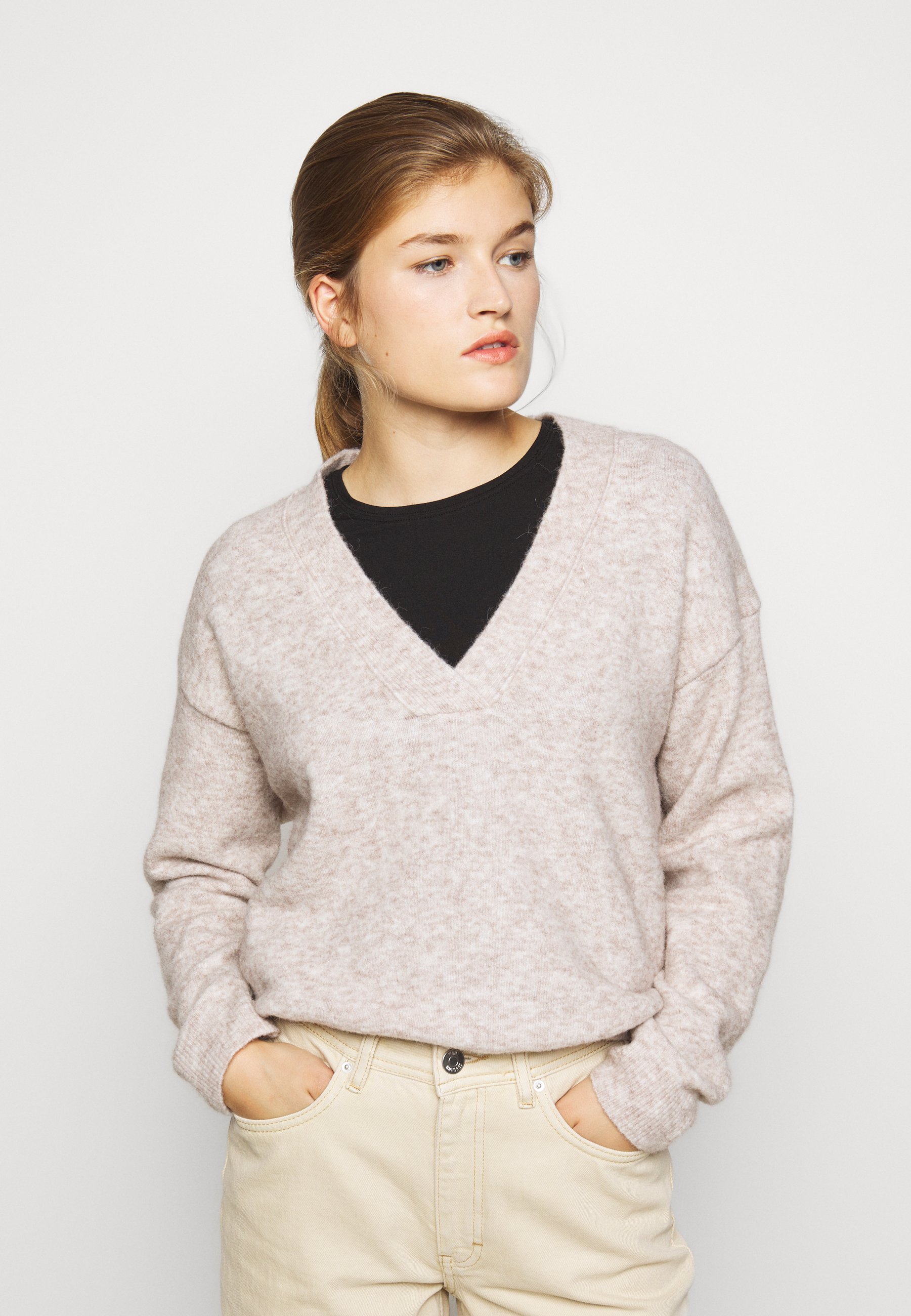 DRYKORN LINNA Strikkegenser braunbeige Zalando.no DRYKORN GINNIFER - Strikkegenser - braun