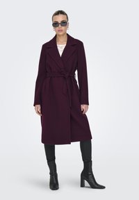 ONLY ONLALVILDA LIFE WRAP - Cappotto classico - burgundy