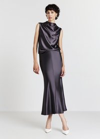 Calliope CON COLLO DRAPPEGGIATO - Camicetta - grigio scuro