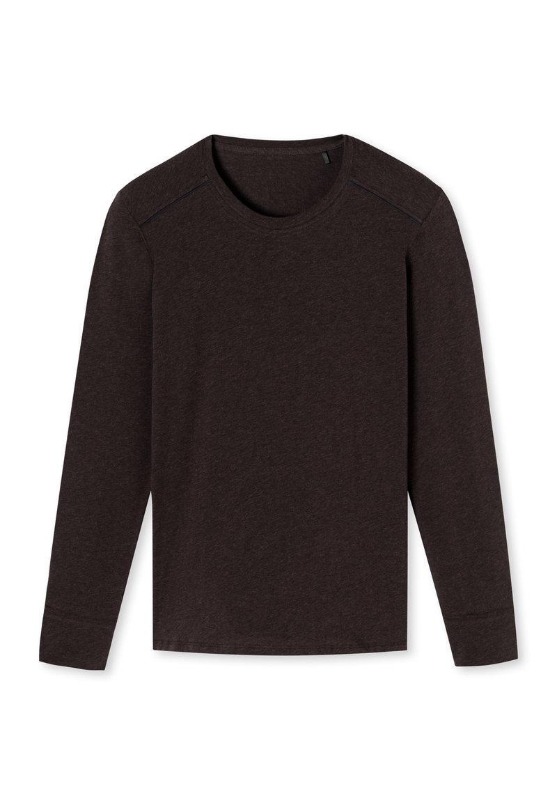 Schiesser Pyjamashirt bruin Schiesser Pyjamashirt bruin