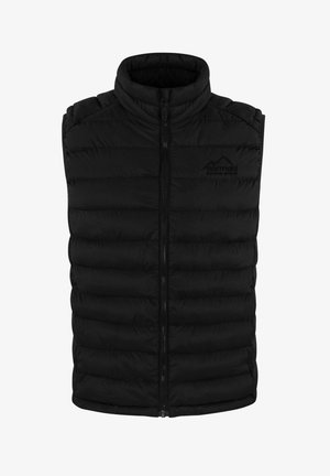 normani Outdoor Sports Wattierte Steppweste Winddicher Midlayer mit Stehkragen - Weste - schwarz