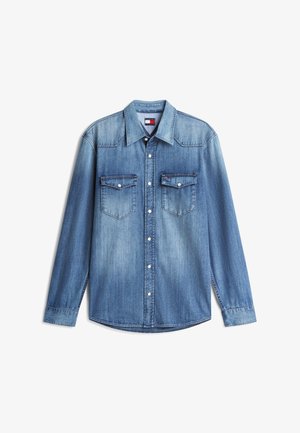 Tommy Jeans, REGULAR WESTERN - Košile - denim medium