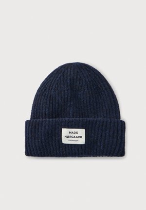 Mads Nørgaard, LAMBO ANJU HAT UNISEX - Плетена шапка - dark blue