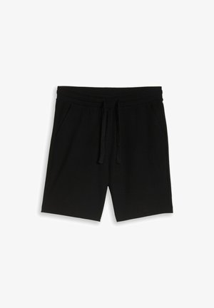 TOM TAILOR DENIM, MIT WAFFELSTRUKTUR - Shortsit - black