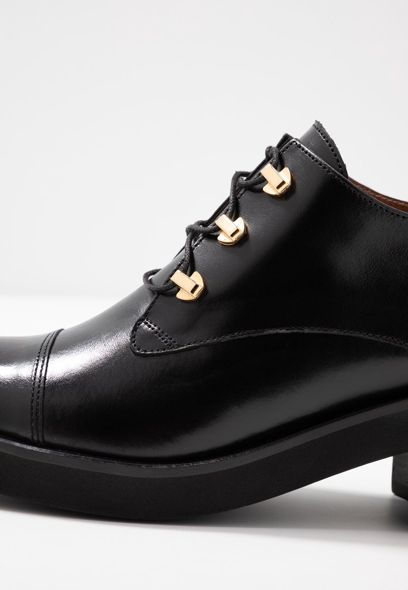 Derbies Richelieu Jonak Noires En Cuir - Taille 40 - Occasion Très Bon état - Pour Femme