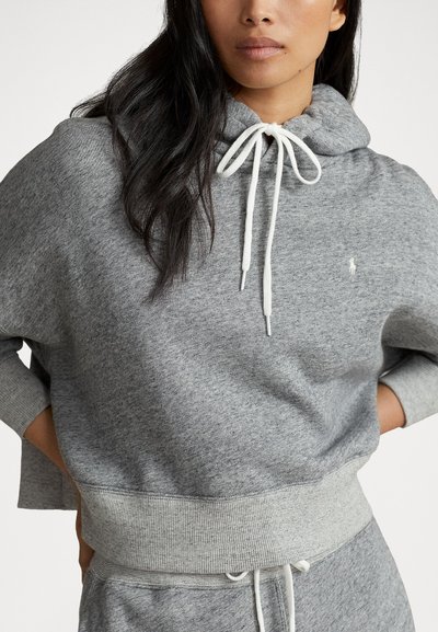 Polo Ralph Lauren LOGO FLEECE HOODIE - Hoodie - vintage salt and pepper heather