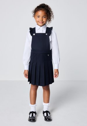 Clarks, REGULAR FIT - FRILL SHOULDER PLEATED SCHOOL PINAFORE DRESS - Hverdagskjole - navy