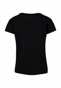 Sort t-shirt med korte ærmer, rund halsudskæring, regular fit og glat tekstur. Simpelt design uden synlige mønstre eller detaljer.
