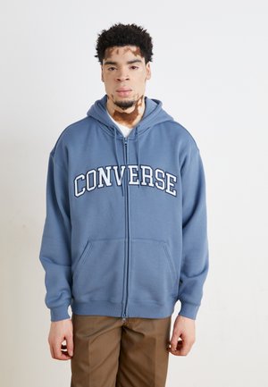 RETRO FULL ZIP HOODIE - Mikina so zipsom - lakeside blue