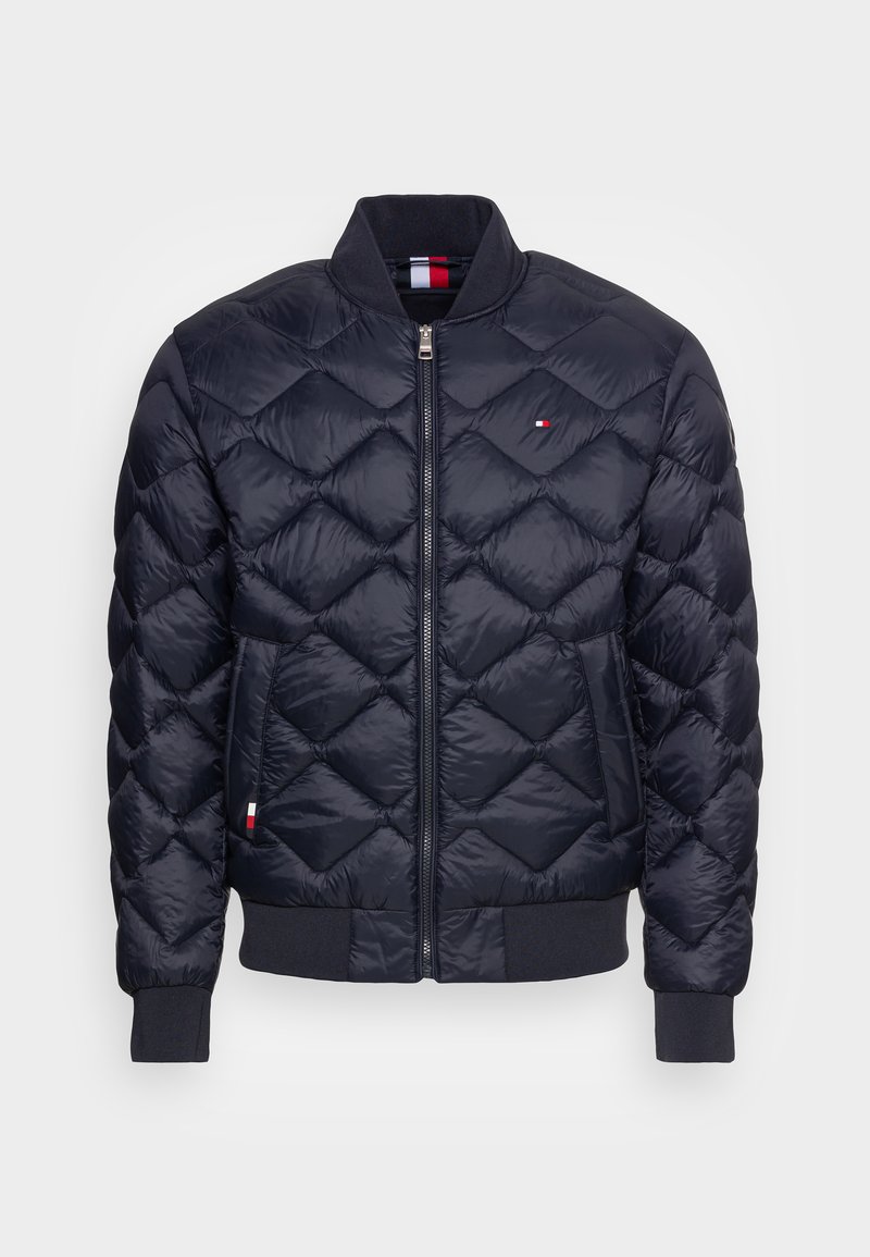 Tommy Hilfiger QUILTED - Bomber Jacket - desert sky/dark blue - Zalando