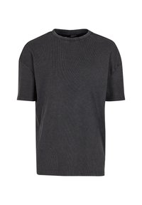 Urban Classics WASHED TEE - T-shirts - black