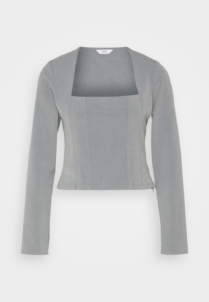 Envii Blouse grijs gemêleerd Envii Blouse grijs gemêleerd