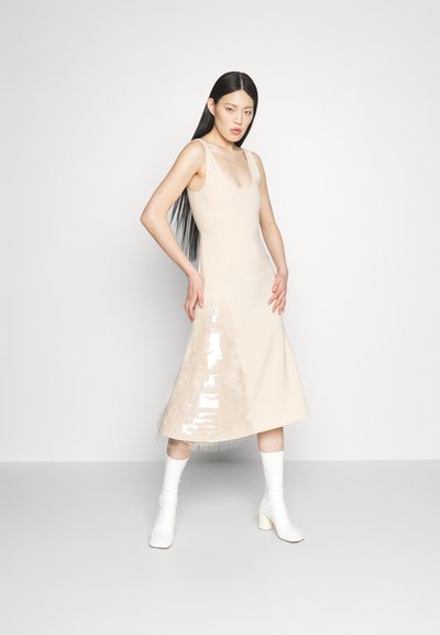 A.W.A.K.E. MODE FITTED TANK DRESS - Rochie cocktail/Rochie petrecere - beige