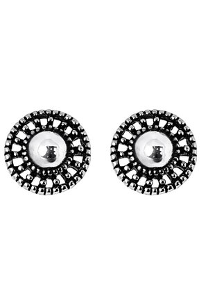 Lucardi Earrings - silver-coloured