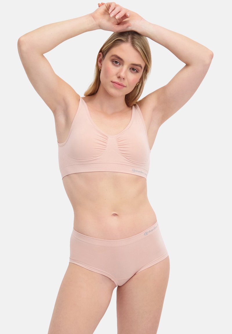 Bamboo Basics BASICS-2 PACK-SEAMLESS HIPSTER - Trusser - beige