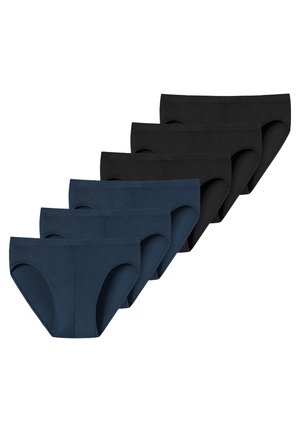 6 PACK - Slip - schwarz/blau