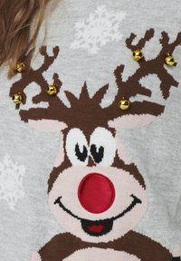 ONLY XMAS BELL LS EX  - Pullover - light grey melange