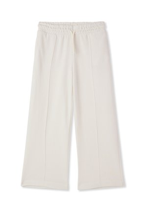 WIDE LEG - Pantaloni sportivi - bianco lana