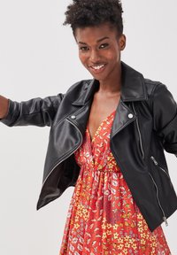 Cache Cache Veste en similicuir - noir