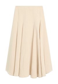 FLOUNCE MIDI - Plisovaná sukně - light brown