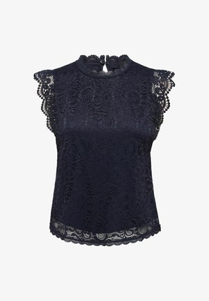 JDY, JDYLOTAS S/L LACE TOP JRS NOOS - Camicetta - night sky