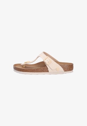 Birkenstock GIZEH - Sandals - vegancanvaseggshell
