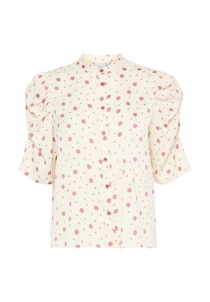 ICHI IXNINA - Blusa - cloud dancer  rosa dot