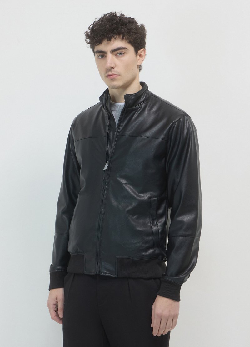 Calliope EFFETTO PELLE - Kunstlederjacke - nero