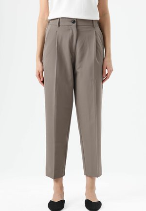 HIGH WAIST - Broek - mink