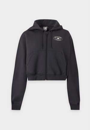 New Balance, REIMAGINED FULL ZIP - Mikina so zipsom - dark night