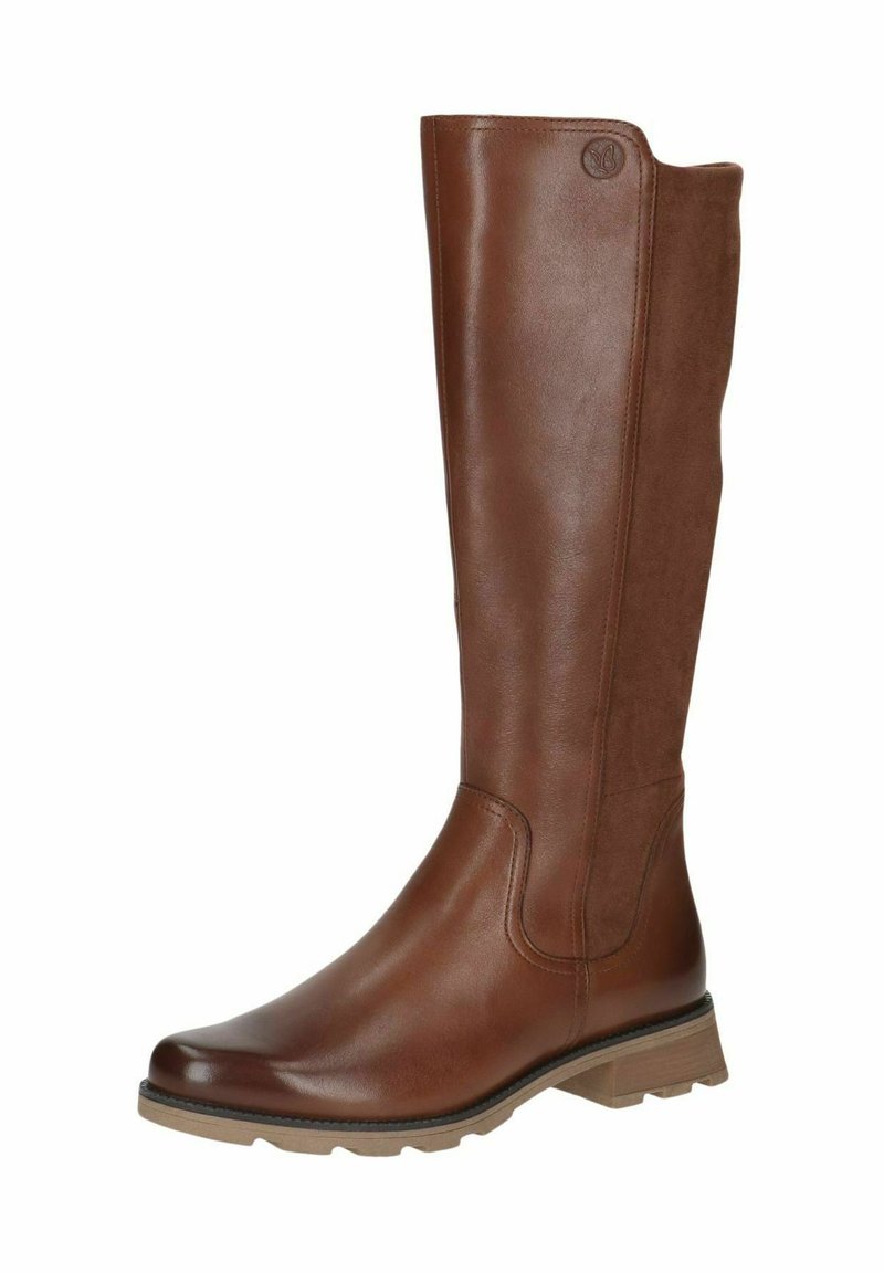 Caprice Plateaustiefel cognac comb/braun