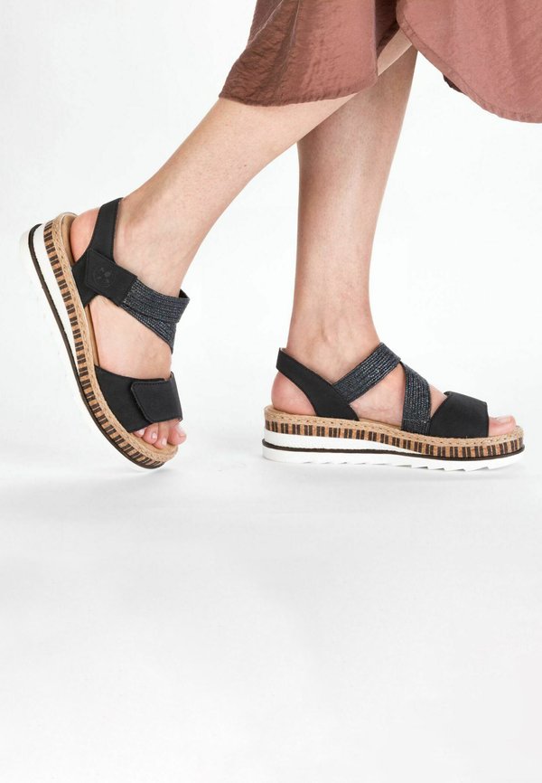 Plateausandalette - pazifik