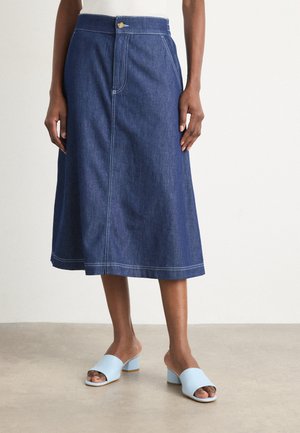AIR LUNA SKIRT - Jeansskjørt - dark blue denim