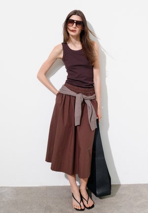 InWear DAFFODILIW - Skladaná sukňa - bracken